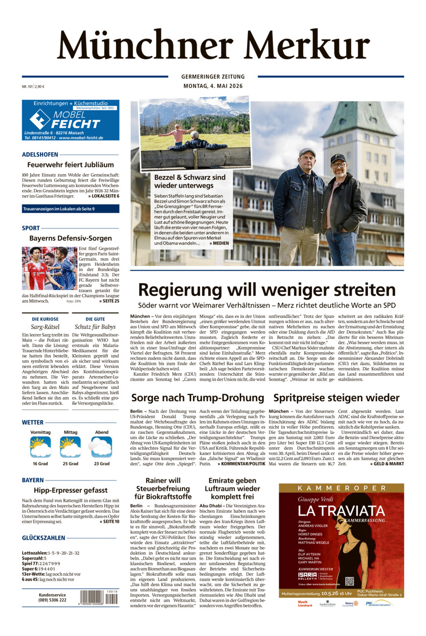 Germeringer Zeitung vom Montag, 04.05.2026