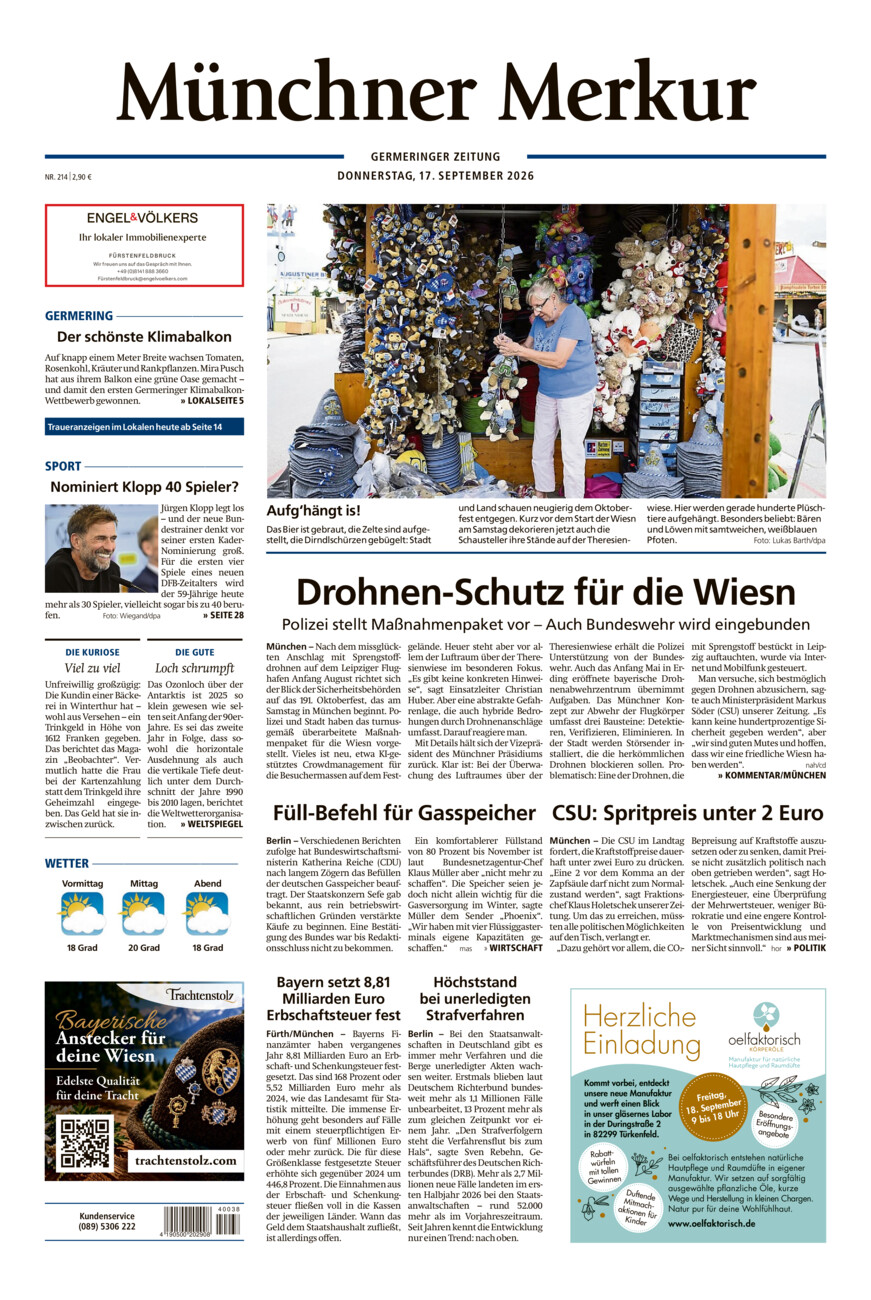 Germeringer Zeitung vom Donnerstag, 17.09.2026
