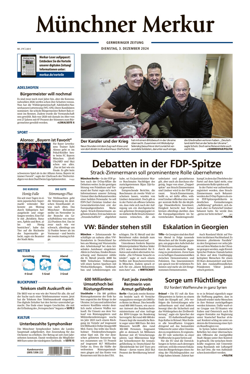 Germeringer Zeitung vom Dienstag, 03.12.2024