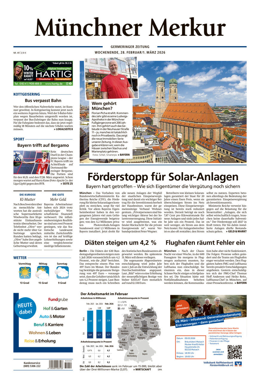 Germeringer Zeitung vom Samstag, 28.02.2026