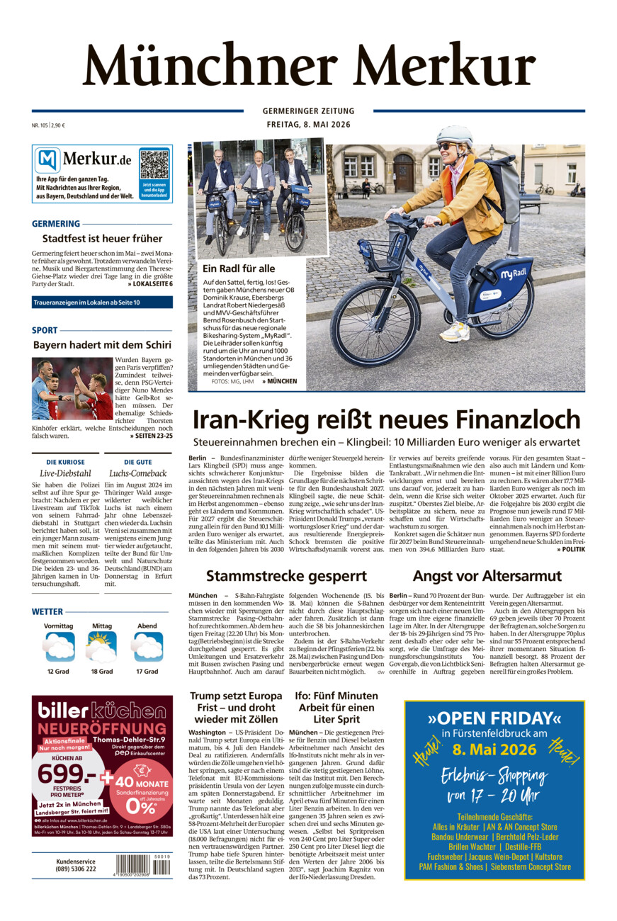 Germeringer Zeitung vom Freitag, 08.05.2026