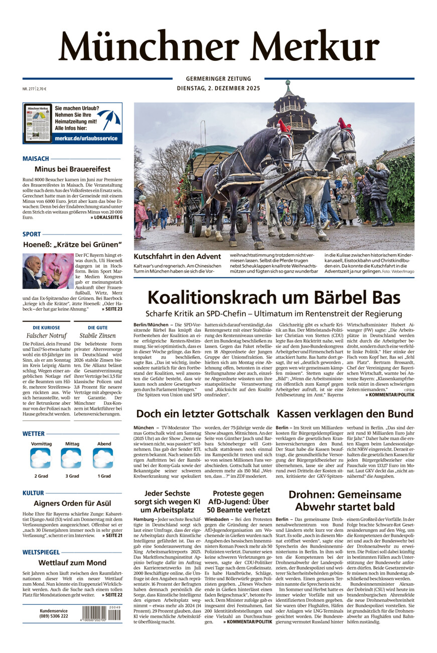 Germeringer Zeitung vom Dienstag, 02.12.2025