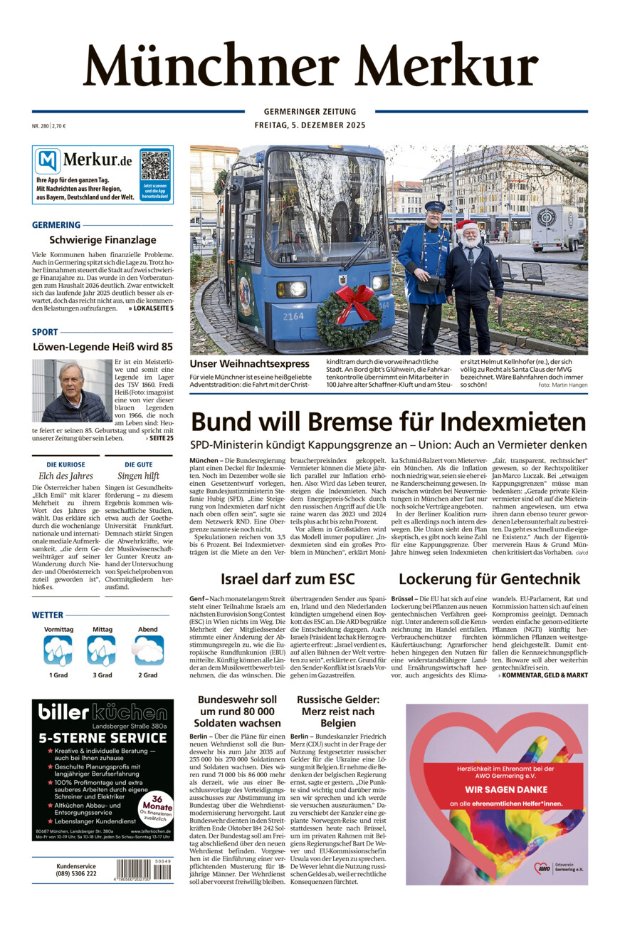 Germeringer Zeitung vom Freitag, 05.12.2025