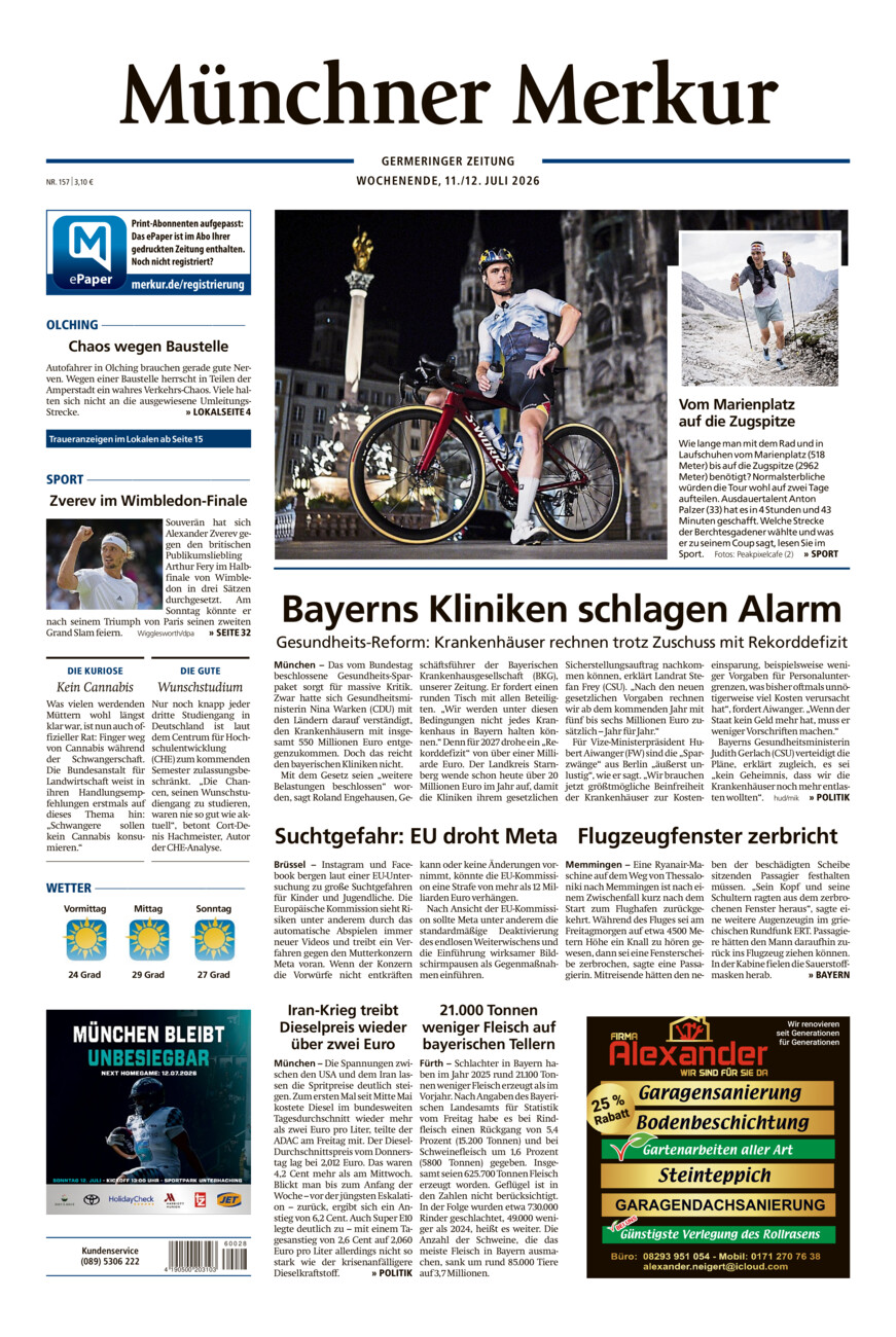 Germeringer Zeitung vom Samstag, 11.07.2026