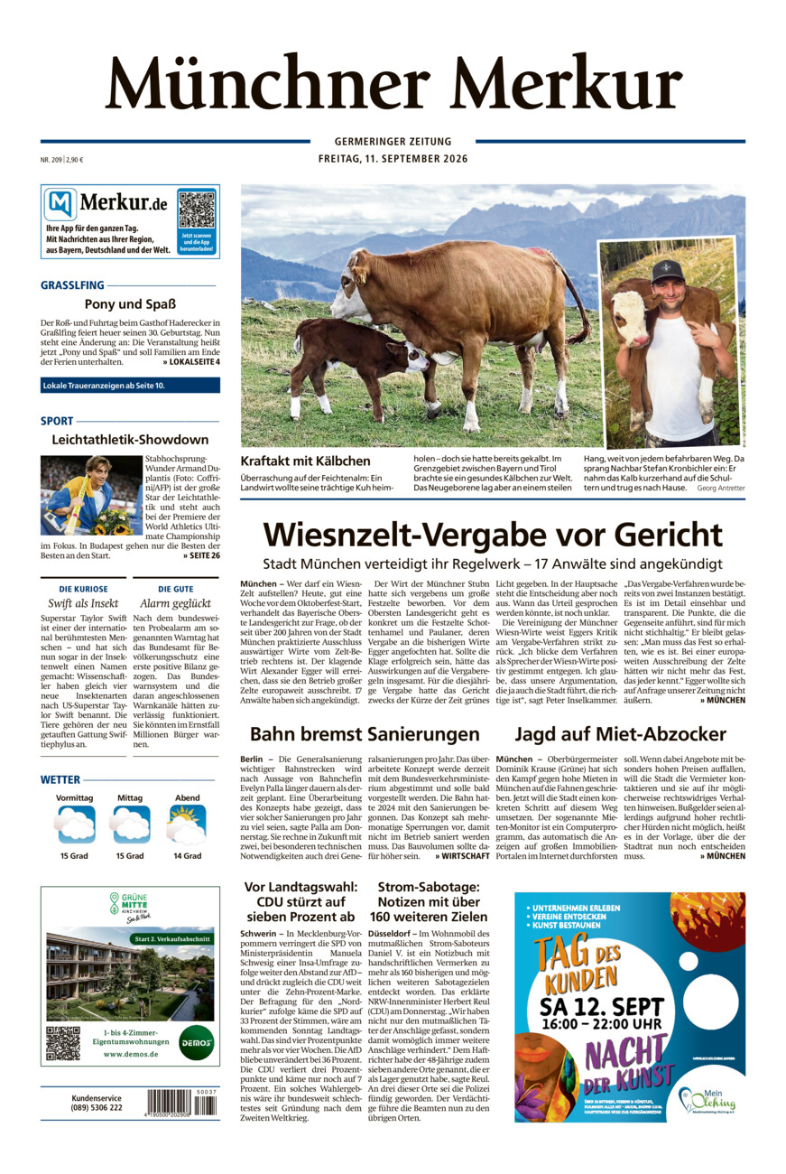 Germeringer Zeitung vom Freitag, 11.09.2026