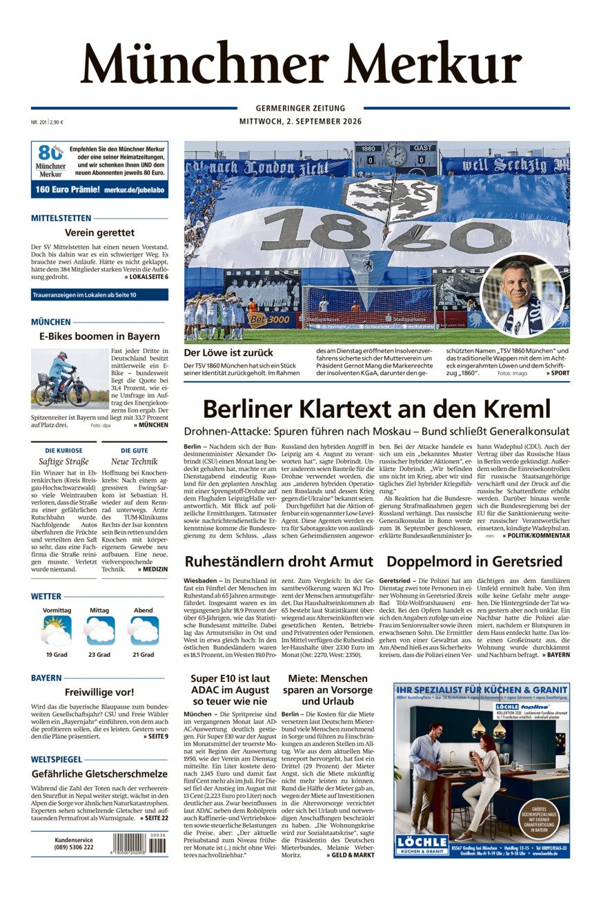 Germeringer Zeitung vom Mittwoch, 02.09.2026