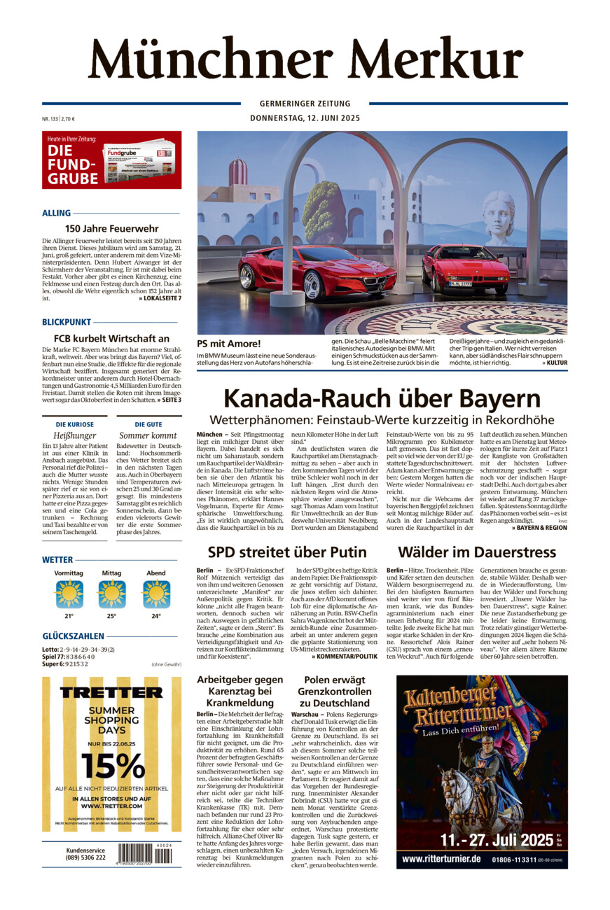 Germeringer Zeitung vom Donnerstag, 12.06.2025