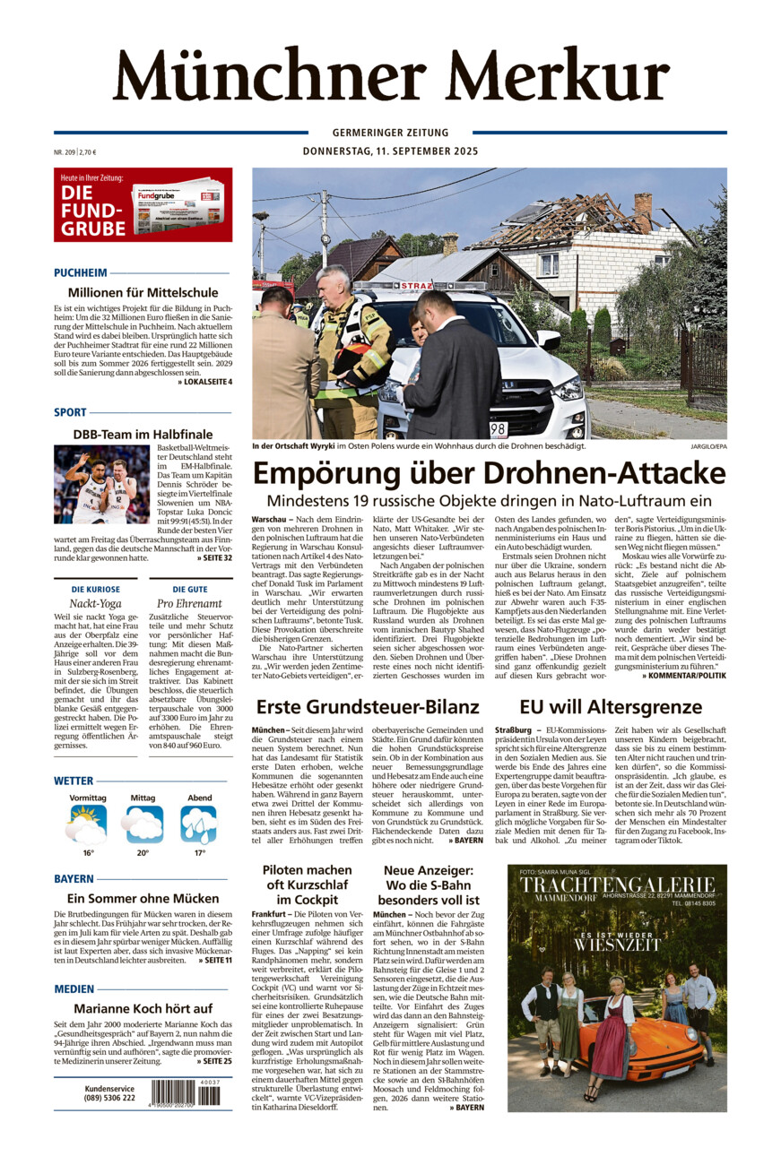 Germeringer Zeitung vom Donnerstag, 11.09.2025