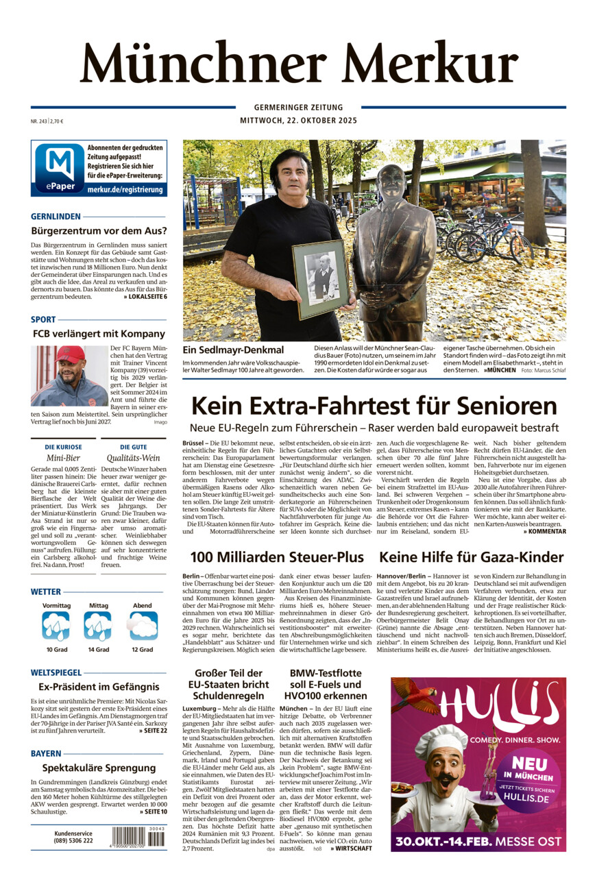Germeringer Zeitung vom Mittwoch, 22.10.2025