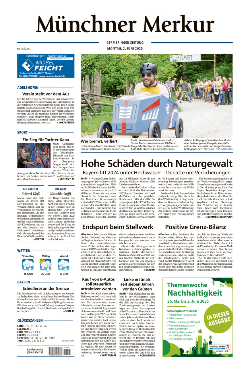 Germeringer Zeitung vom Montag, 02.06.2025