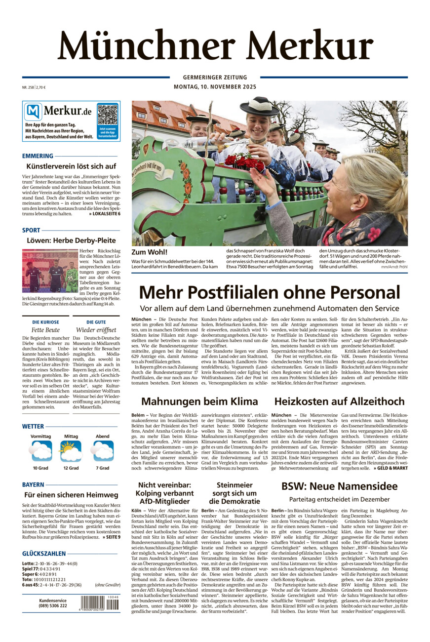Germeringer Zeitung vom Montag, 10.11.2025
