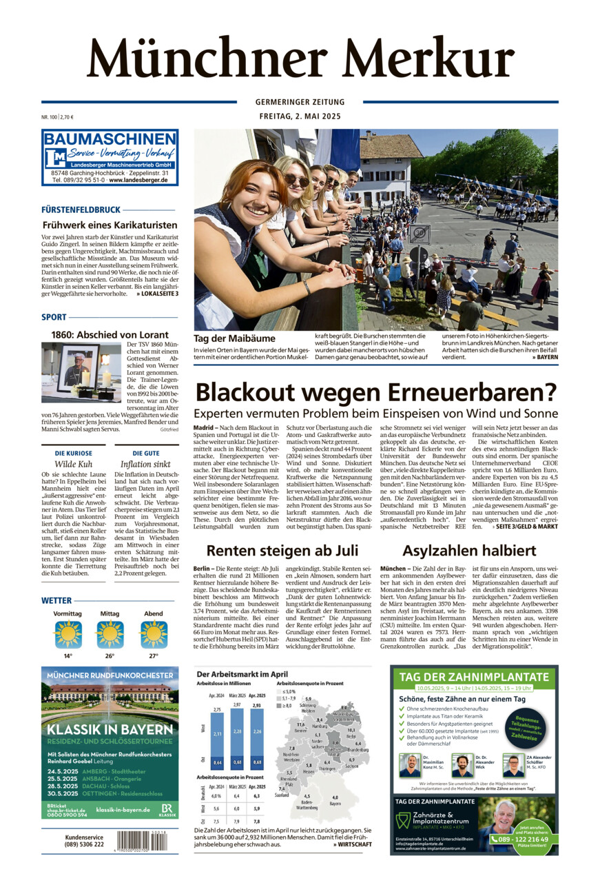 Germeringer Zeitung vom Freitag, 02.05.2025