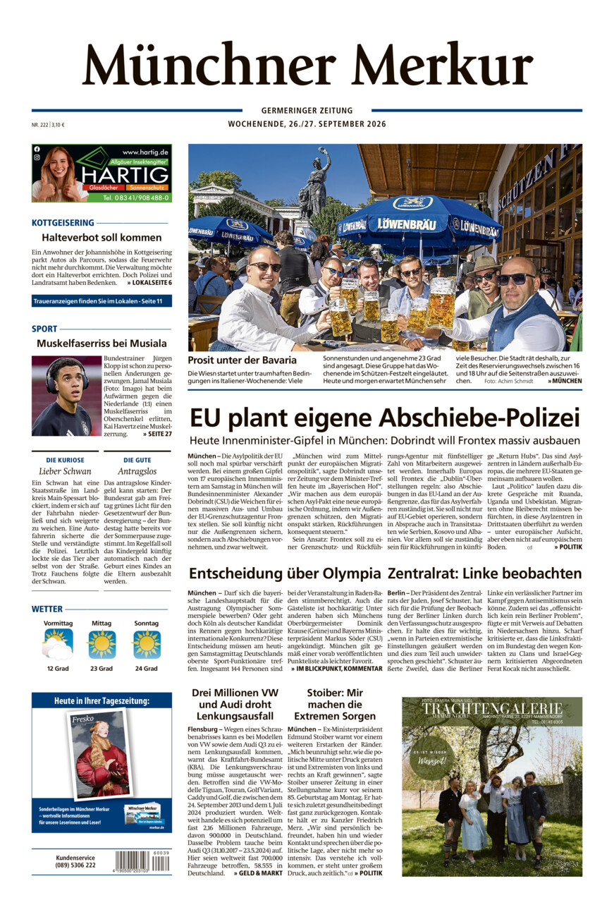 Germeringer Zeitung vom Samstag, 26.09.2026
