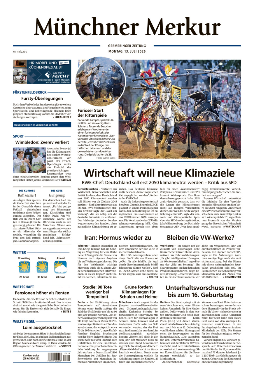 Germeringer Zeitung vom Montag, 13.07.2026