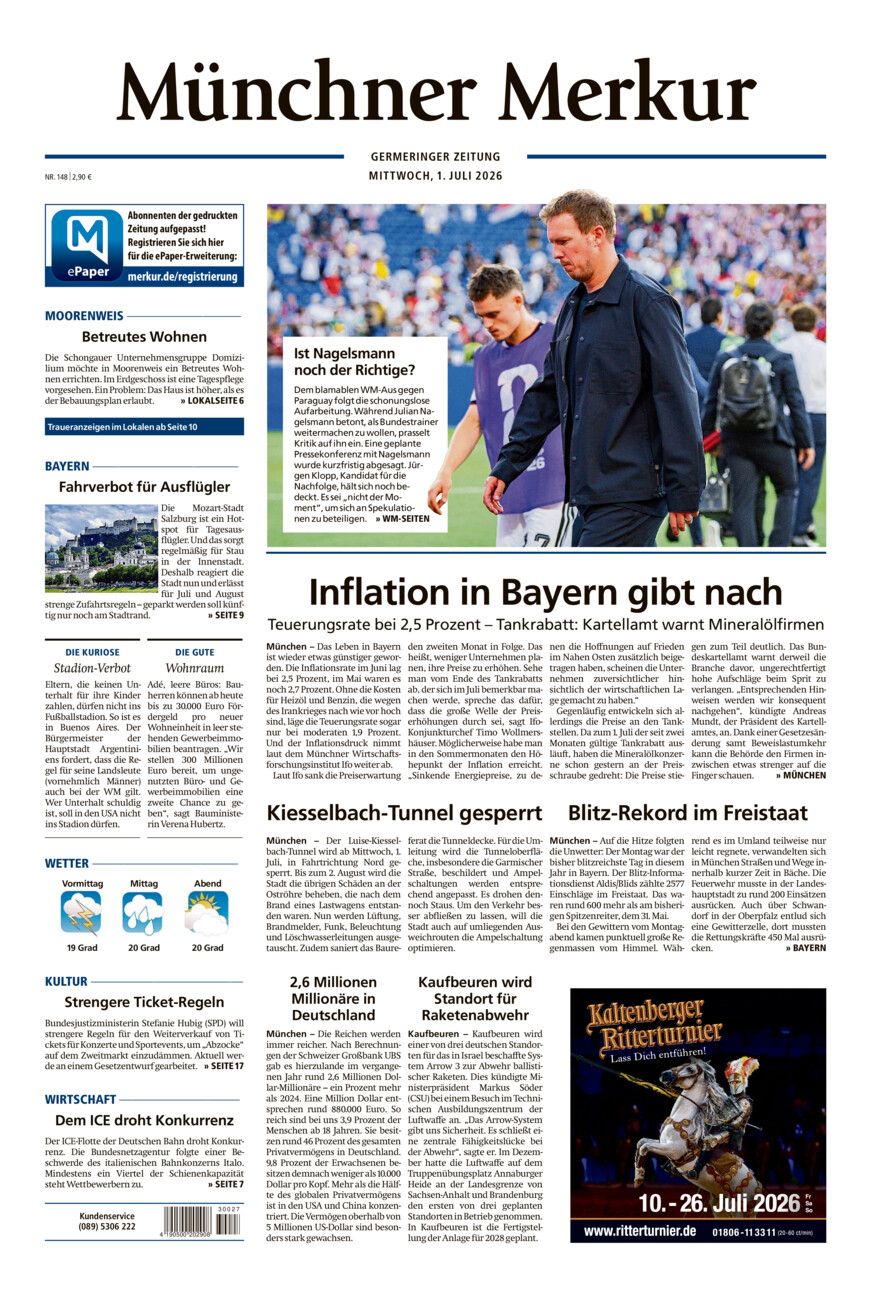 Germeringer Zeitung vom Mittwoch, 01.07.2026