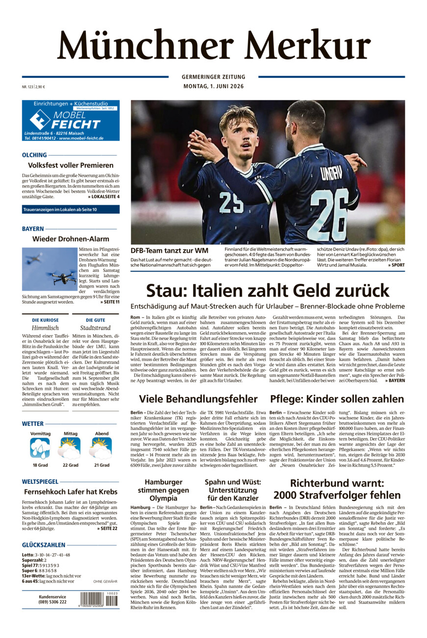 Germeringer Zeitung vom Montag, 01.06.2026