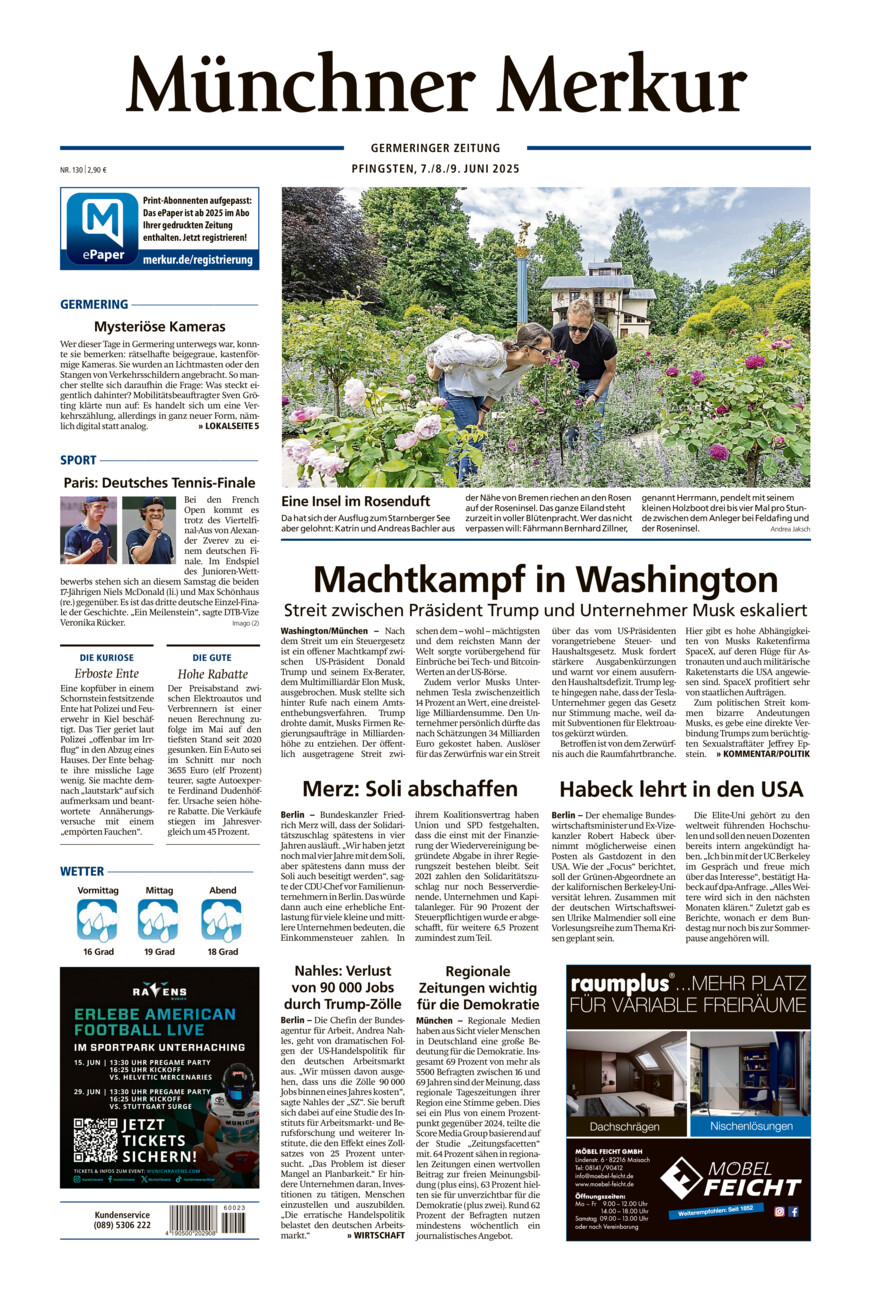 Germeringer Zeitung vom Samstag, 07.06.2025