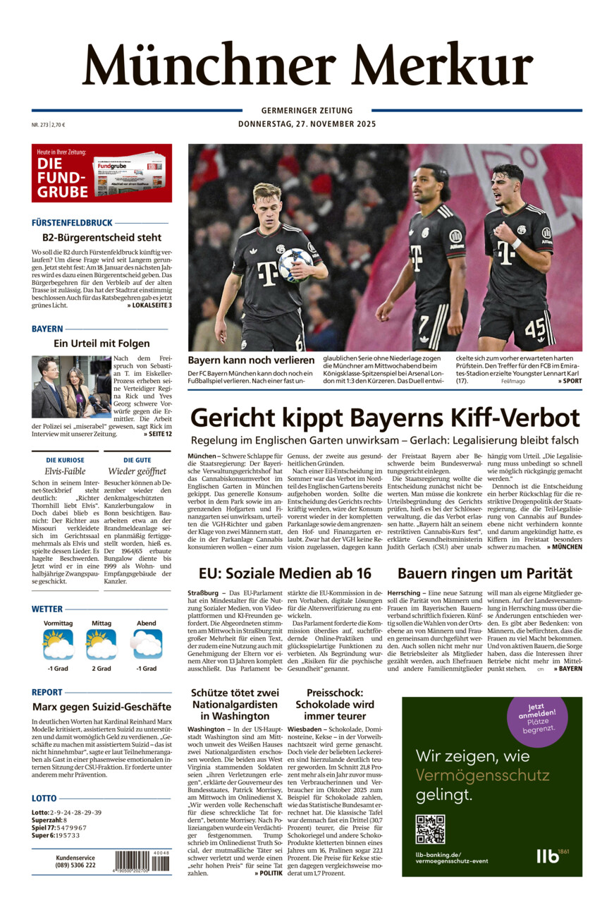 Germeringer Zeitung vom Donnerstag, 27.11.2025