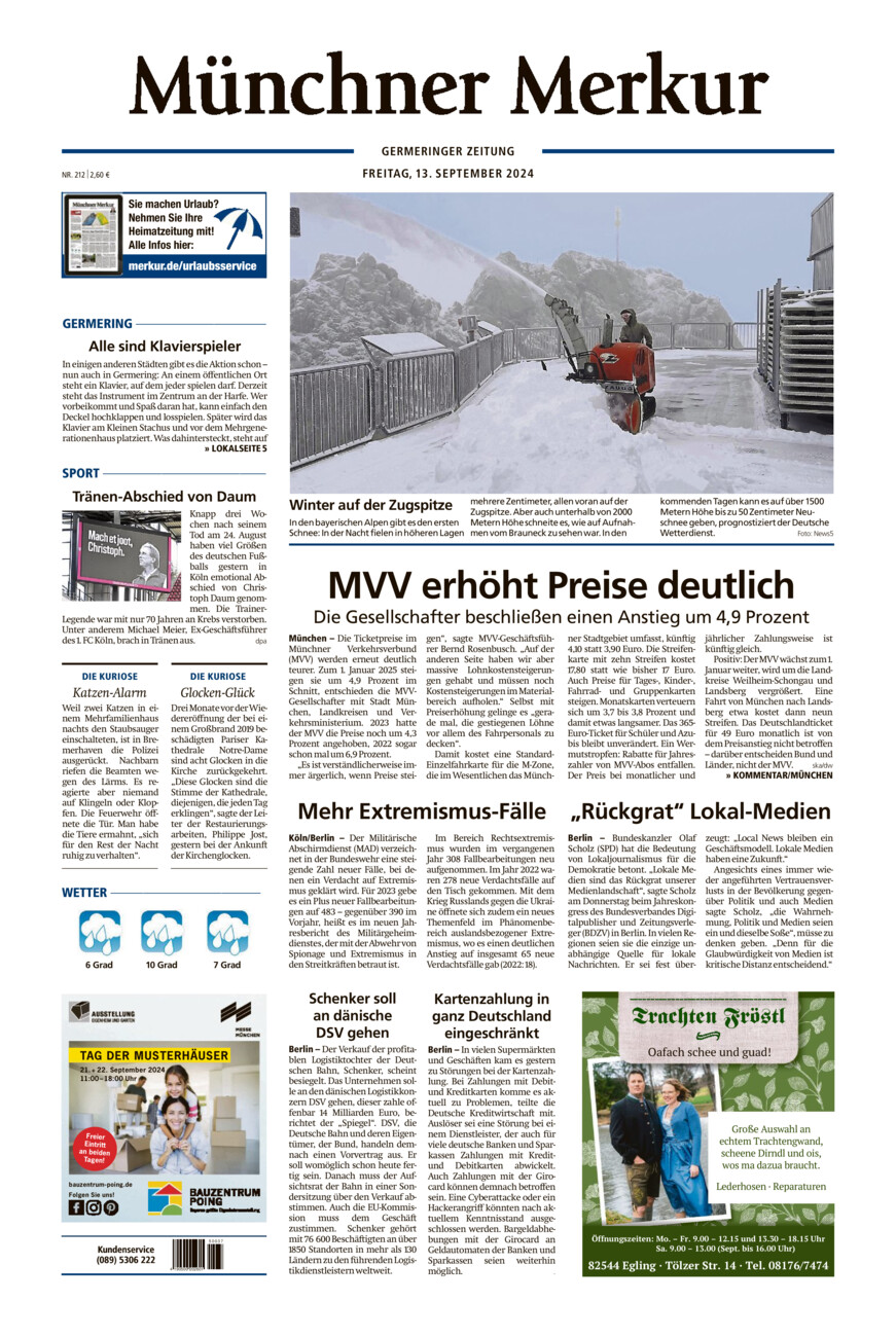 Germeringer Zeitung vom Freitag, 13.09.2024