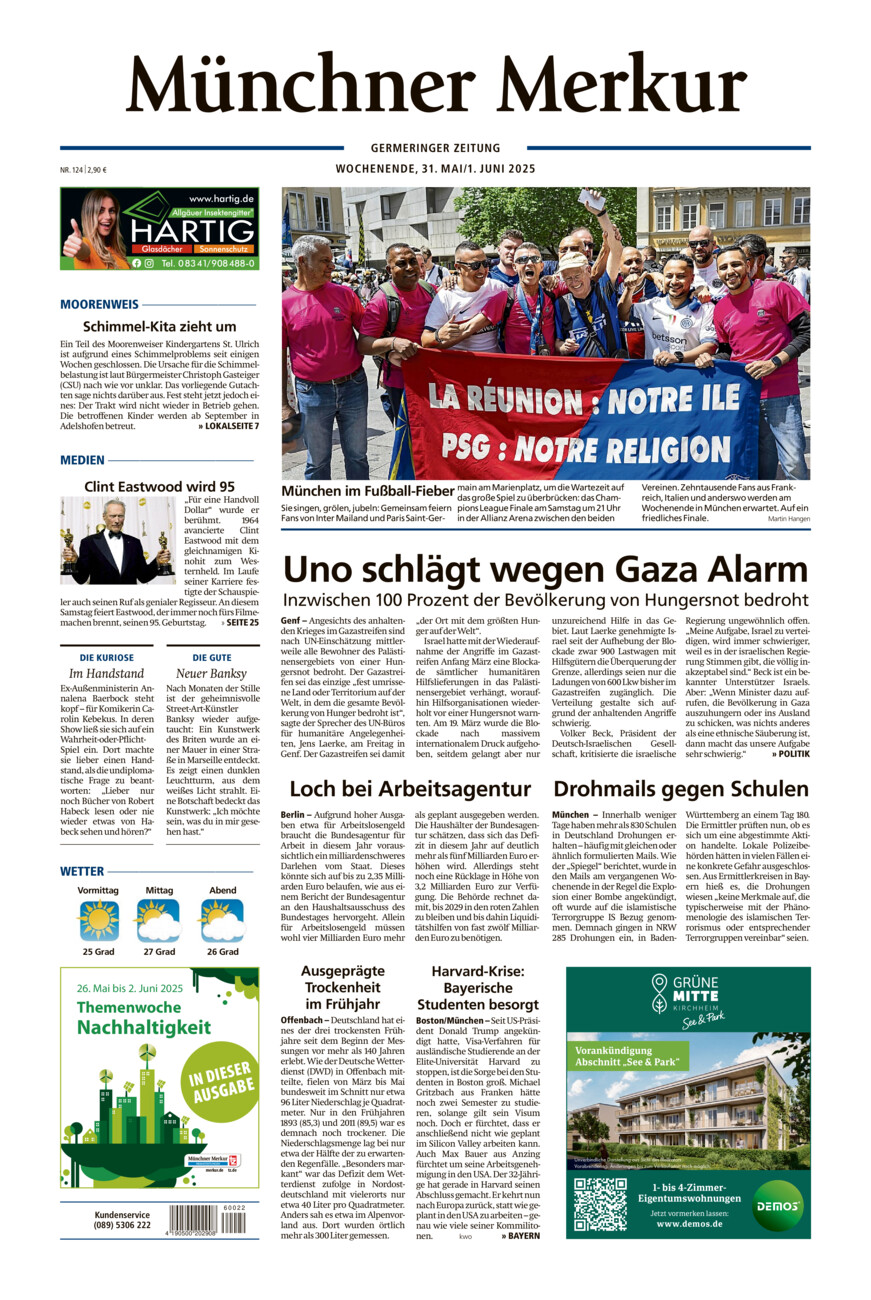 Germeringer Zeitung vom Samstag, 31.05.2025