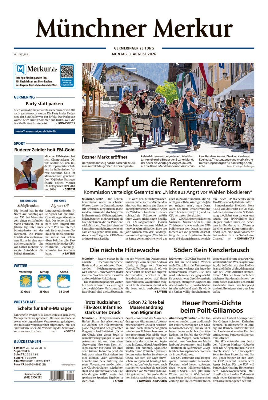 Germeringer Zeitung vom Montag, 03.08.2026