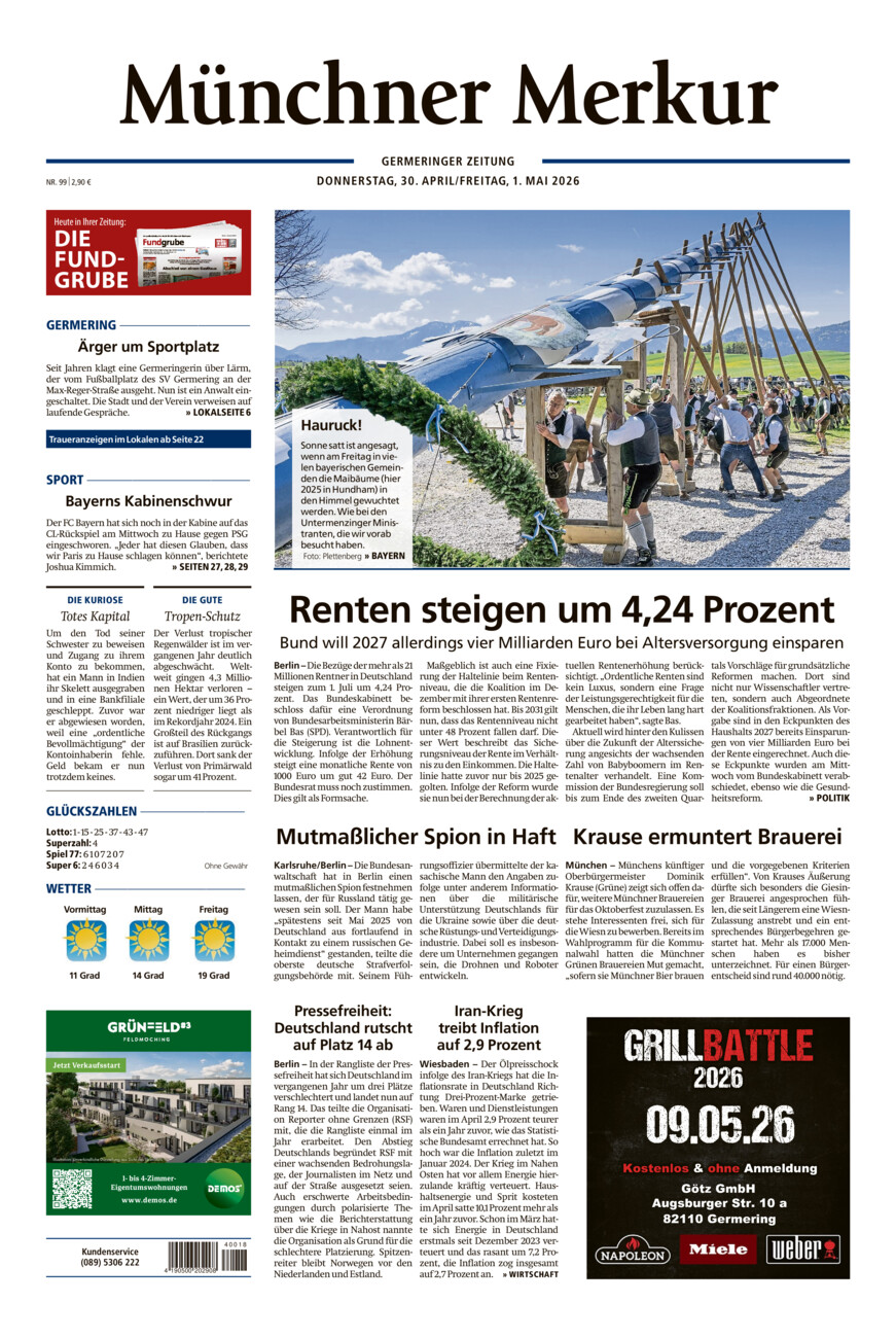 Germeringer Zeitung vom Donnerstag, 30.04.2026