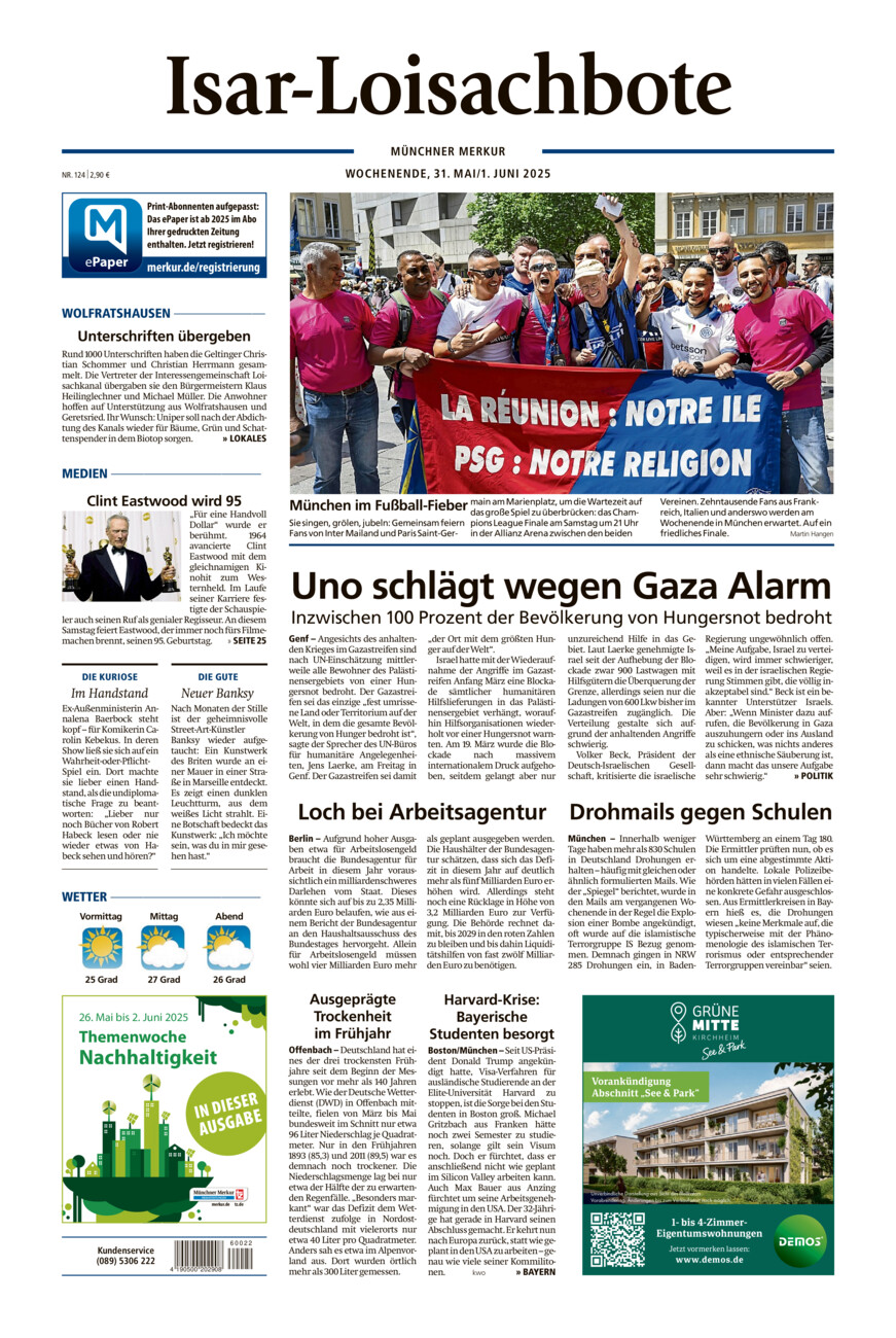 Isar-Loisachbote vom Samstag, 31.05.2025
