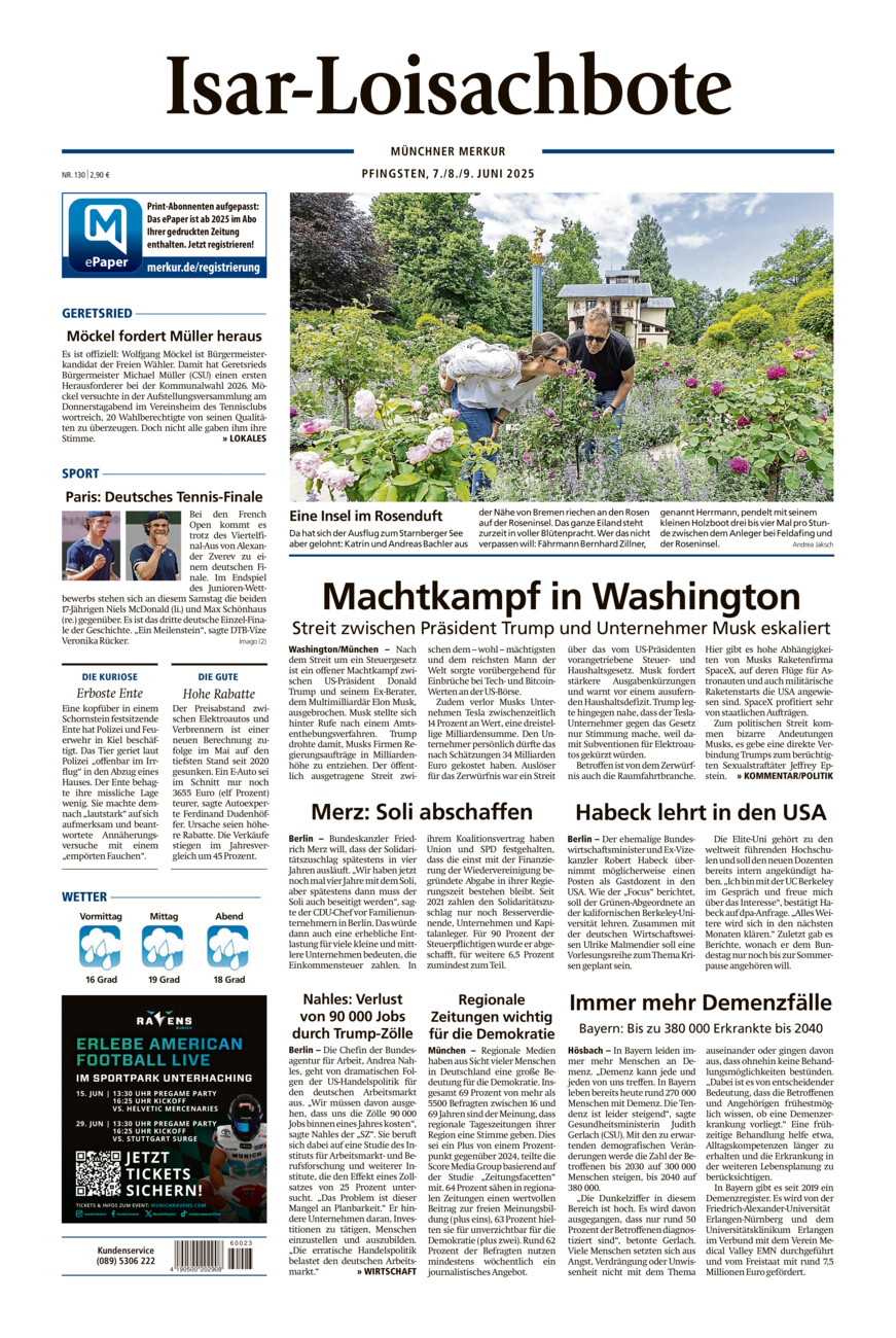 Isar-Loisachbote vom Samstag, 07.06.2025