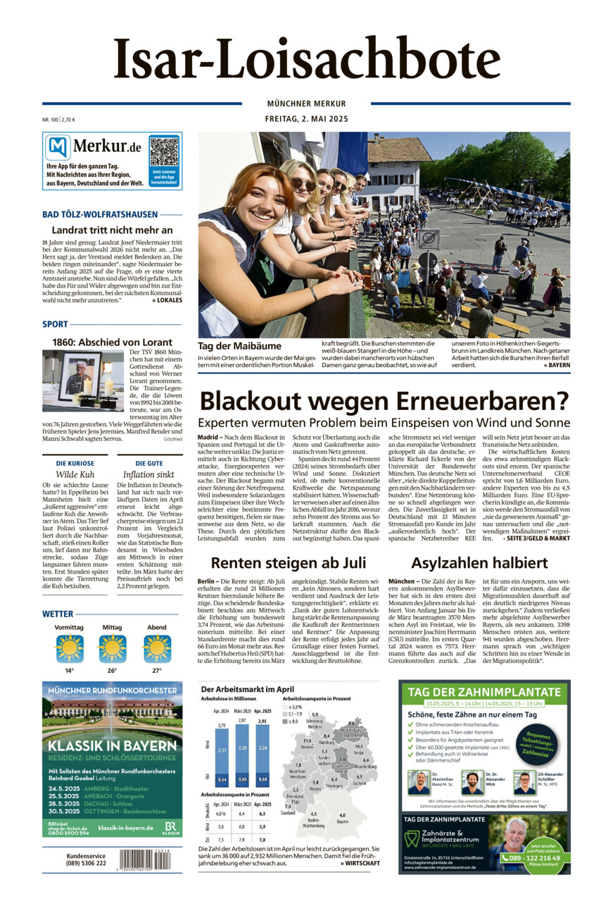 Isar-Loisachbote vom Freitag, 02.05.2025