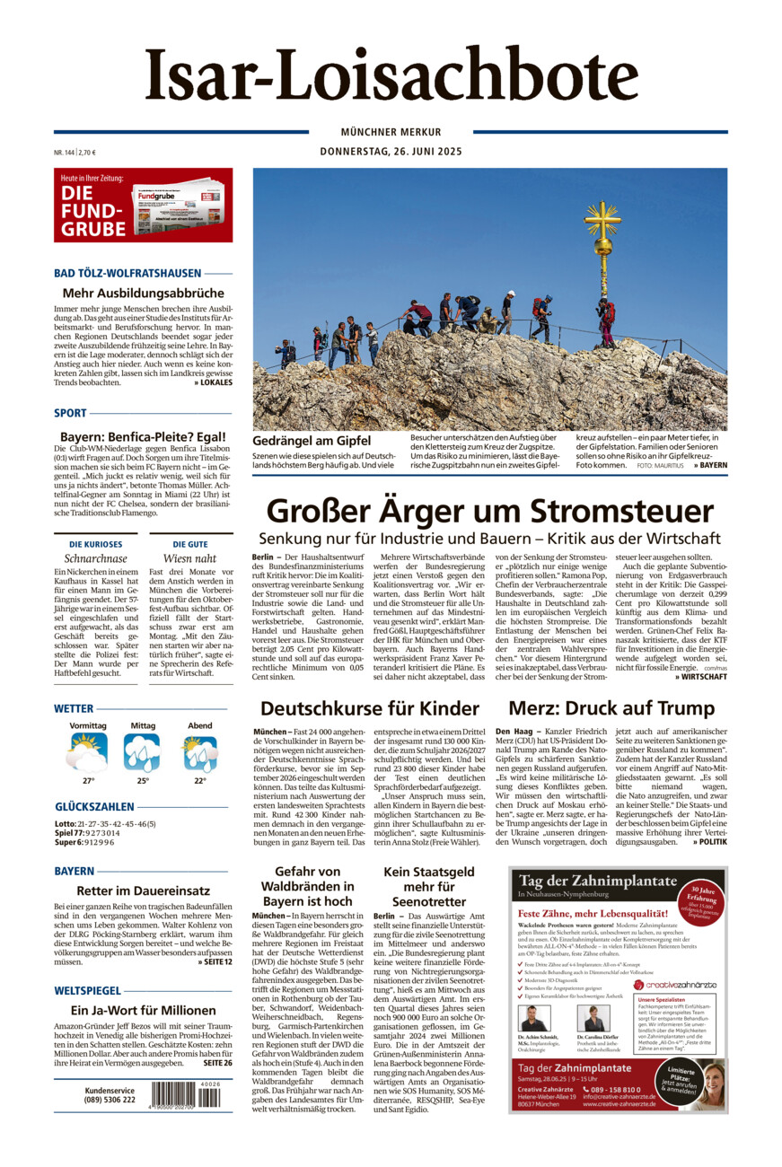 Isar-Loisachbote vom Donnerstag, 26.06.2025