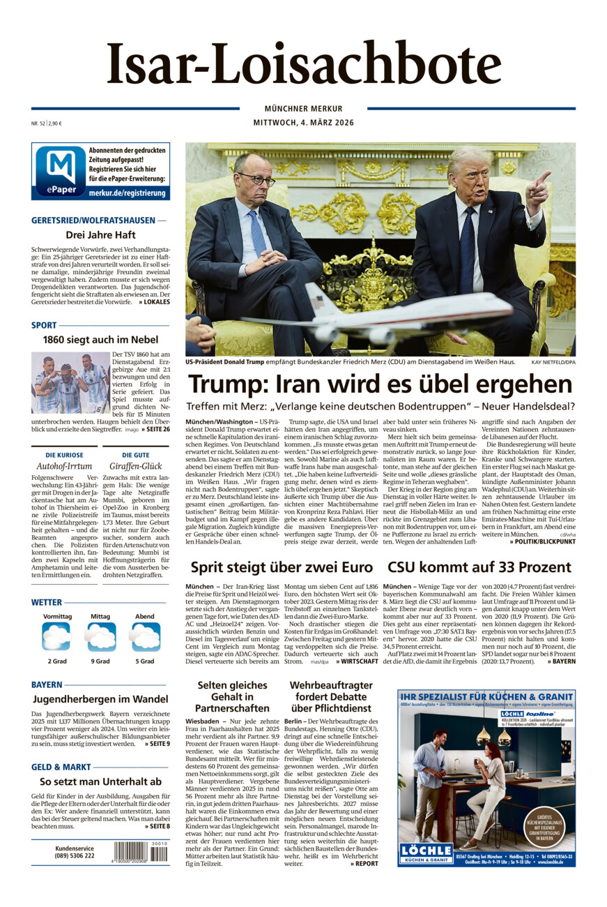 Isar-Loisachbote vom Mittwoch, 04.03.2026
