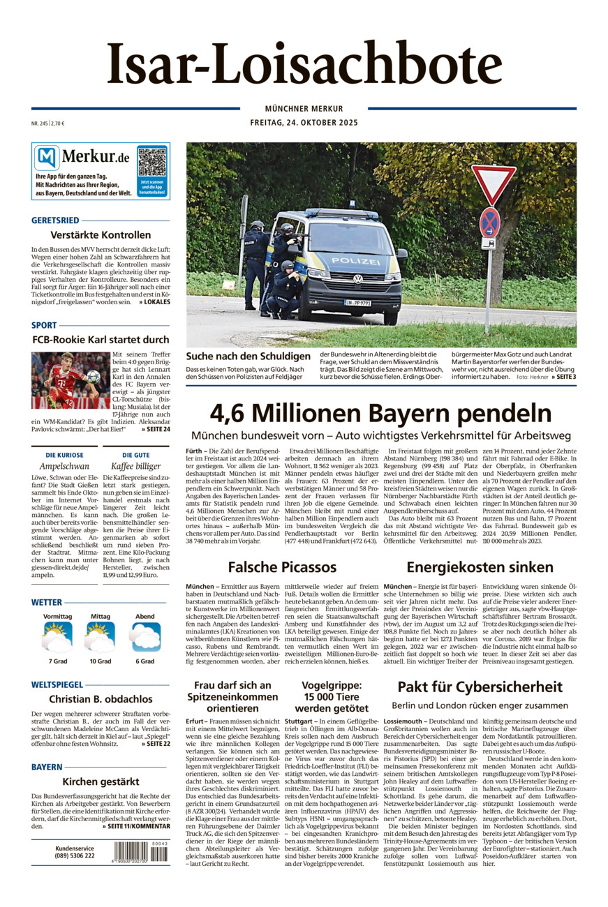 Isar-Loisachbote vom Freitag, 24.10.2025