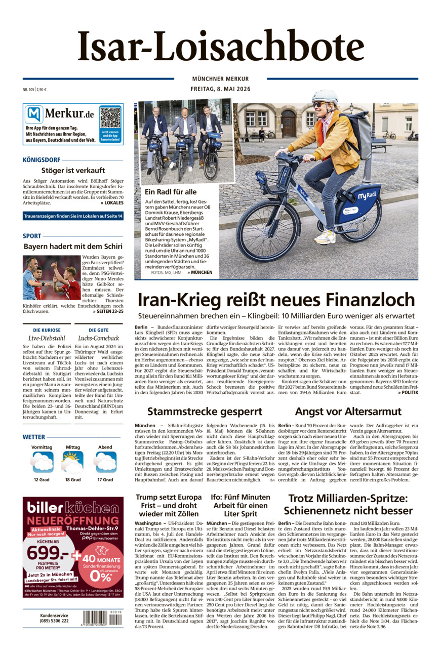Isar-Loisachbote vom Freitag, 08.05.2026