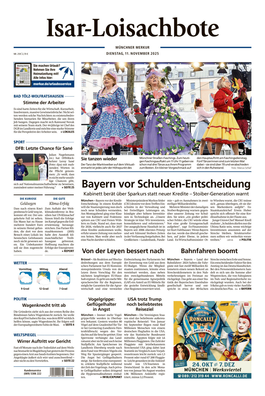 Isar-Loisachbote vom Dienstag, 11.11.2025