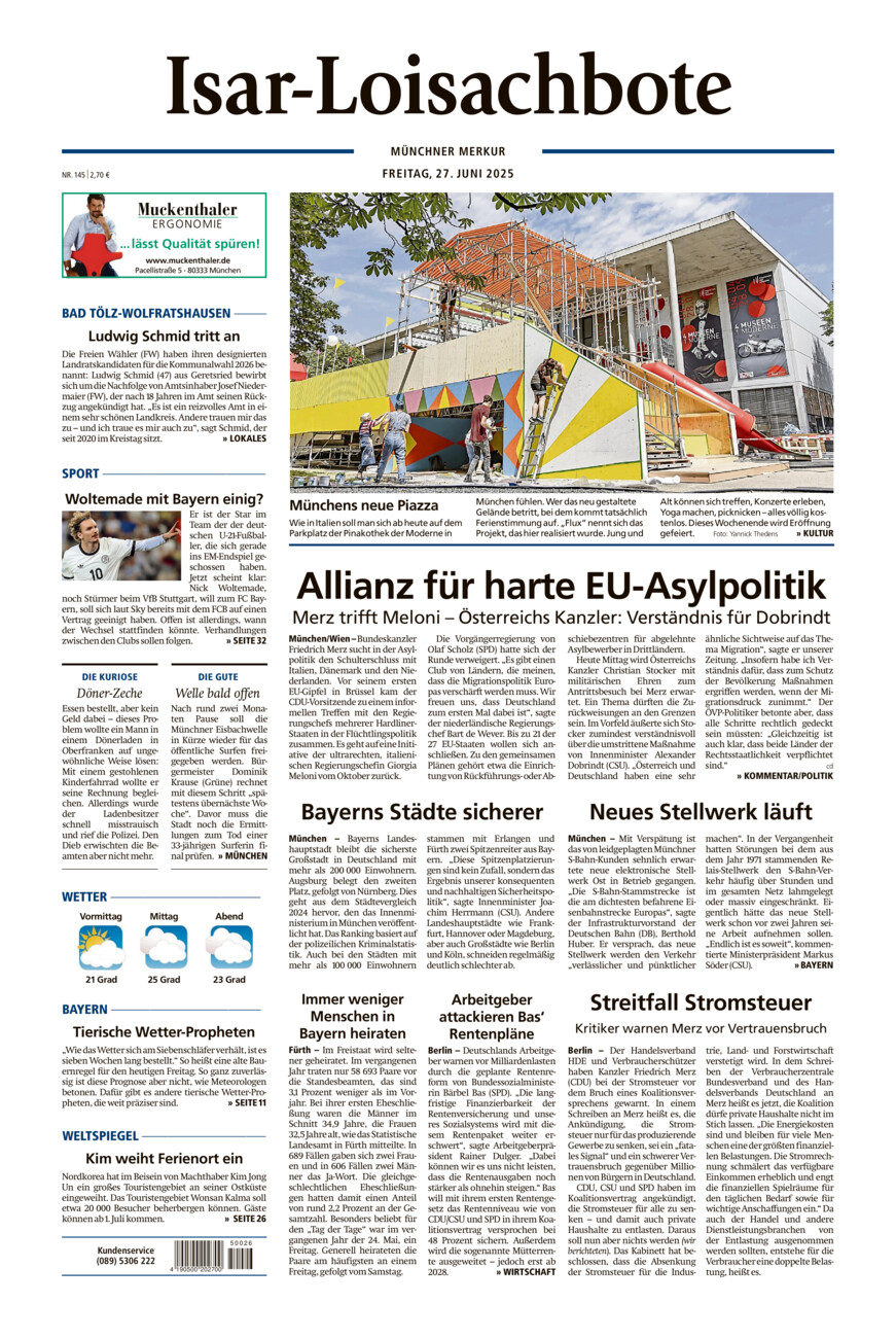 Isar-Loisachbote vom Freitag, 27.06.2025