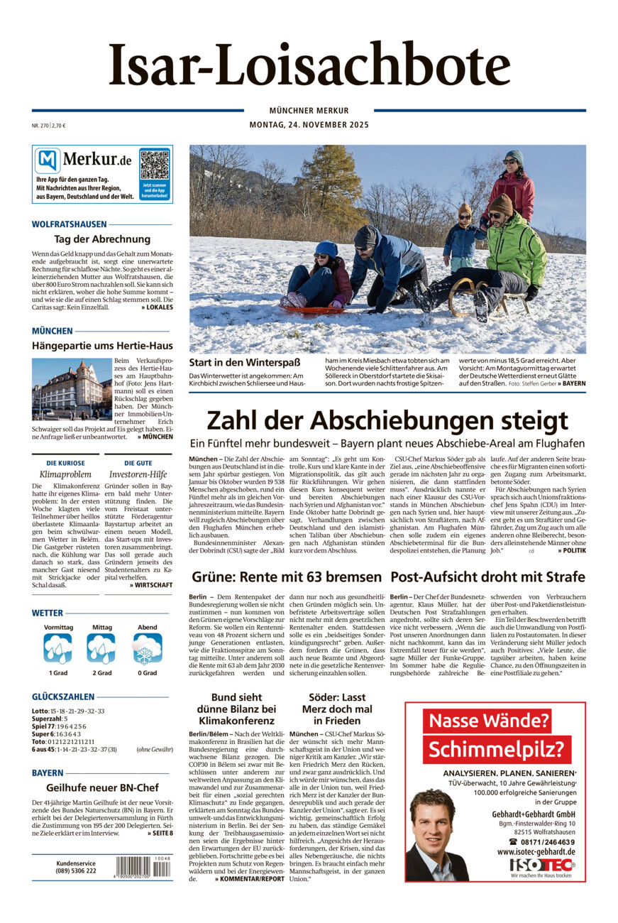 Isar-Loisachbote vom Montag, 24.11.2025