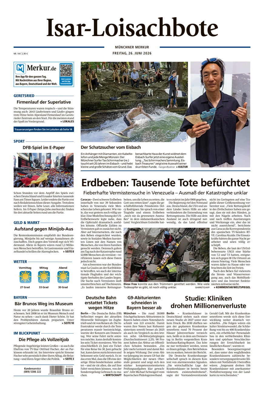 Isar-Loisachbote vom Freitag, 26.06.2026