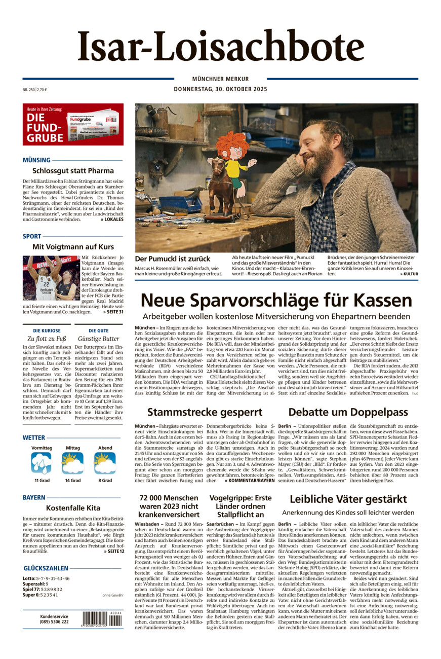 Isar-Loisachbote vom Donnerstag, 30.10.2025