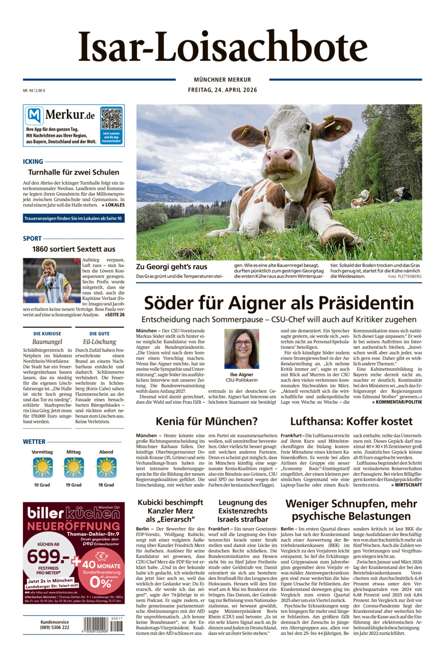 Isar-Loisachbote vom Freitag, 24.04.2026