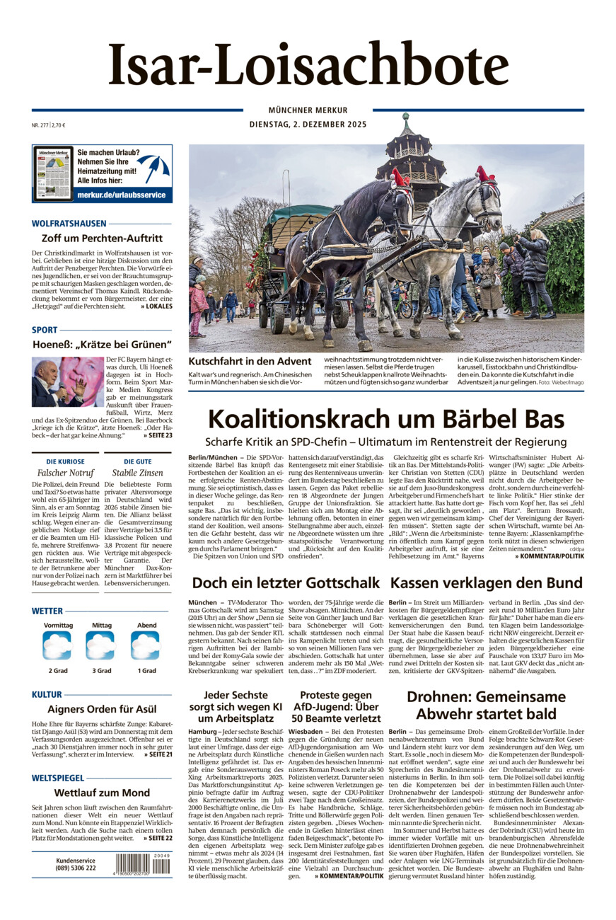 Isar-Loisachbote vom Dienstag, 02.12.2025