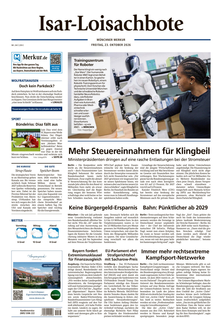 Isar-Loisachbote vom Freitag, 23.10.2026