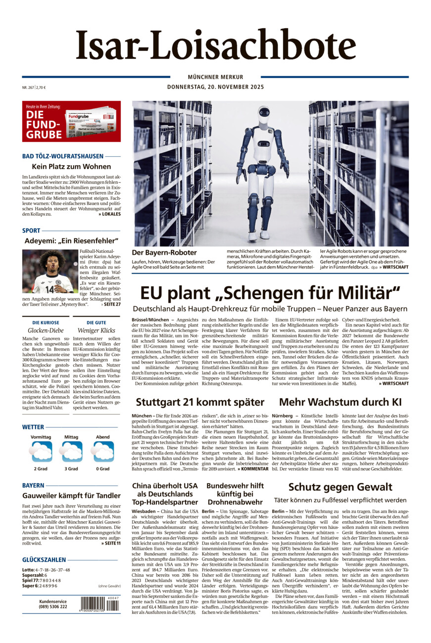 Isar-Loisachbote vom Donnerstag, 20.11.2025