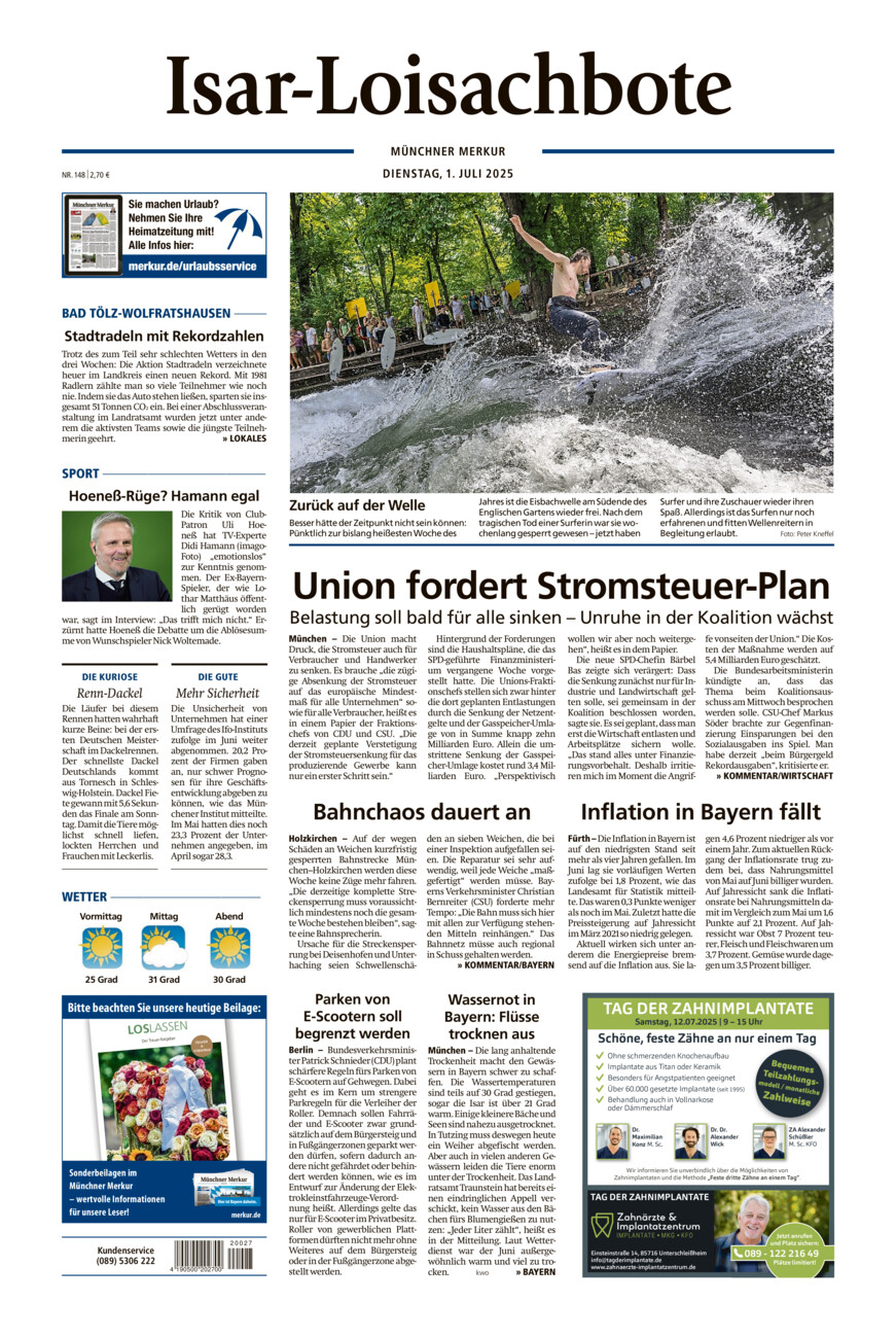 Isar-Loisachbote vom Dienstag, 01.07.2025
