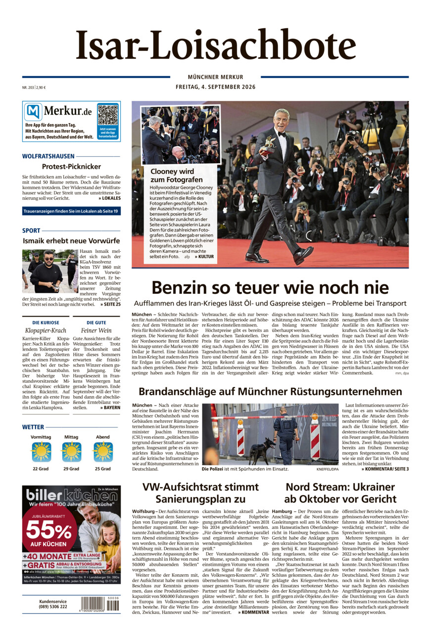 Isar-Loisachbote vom Freitag, 04.09.2026