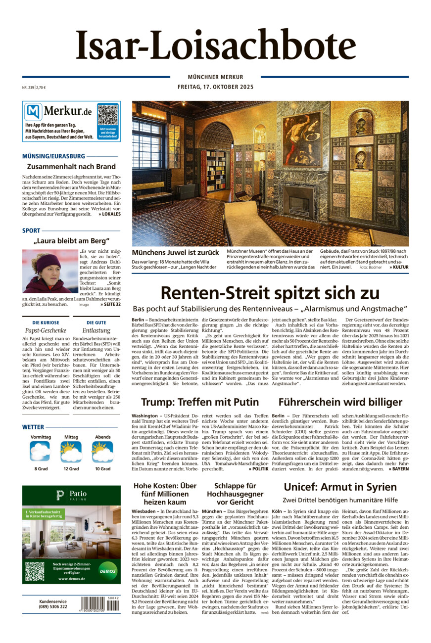 Isar-Loisachbote vom Freitag, 17.10.2025
