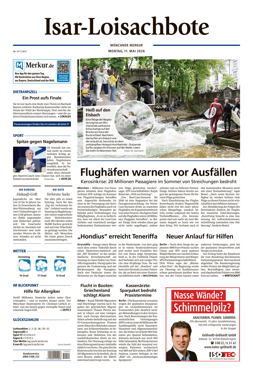 Isar-Loisachbote vom Montag, 11.05.2026
