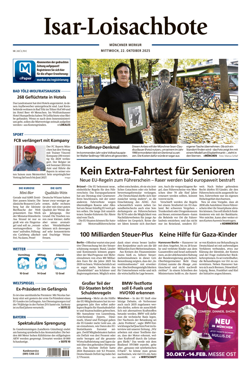Isar-Loisachbote vom Mittwoch, 22.10.2025