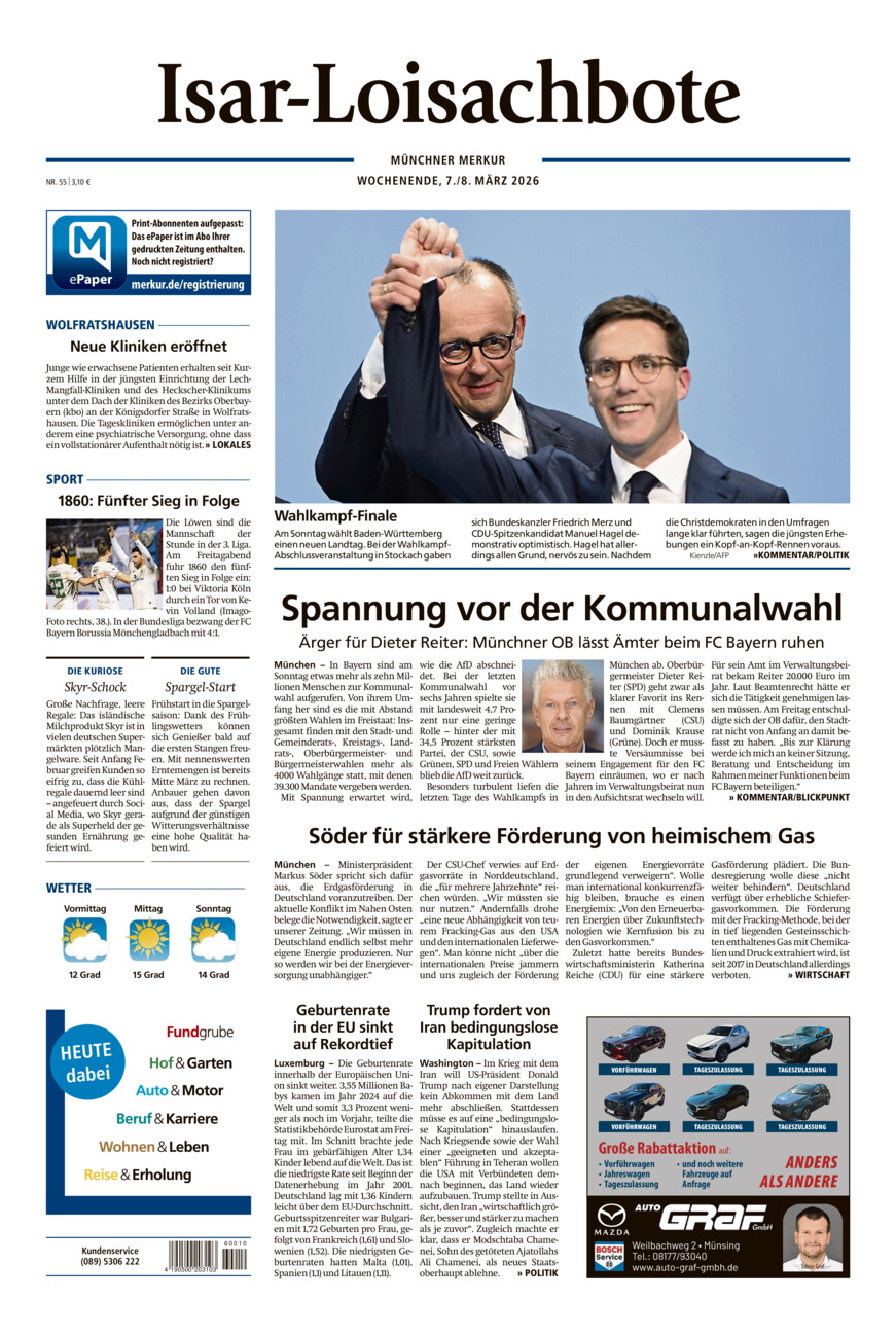 Isar-Loisachbote vom Samstag, 07.03.2026