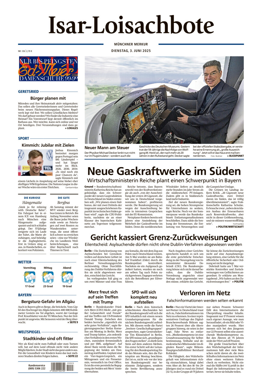 Isar-Loisachbote vom Dienstag, 03.06.2025