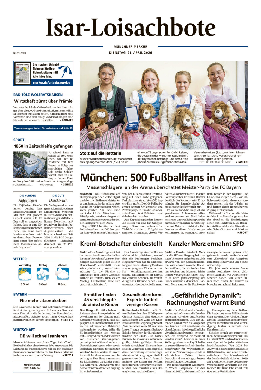 Isar-Loisachbote vom Dienstag, 21.04.2026